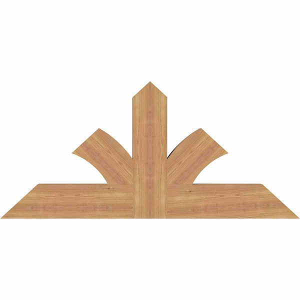 Ekena Millwork Richland Timber Gable Bracket, Western Red Cedar, 48"W x 22"H x 3 1/2"D x 5 1/2"F, 11/12 Pitch GBW048X22X0406RIC00SWR - main